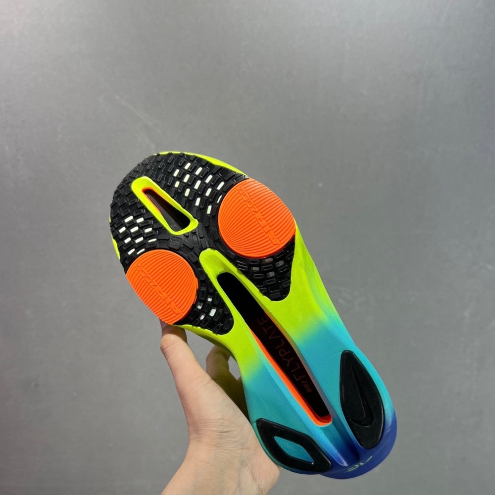 Nike Alphafly 3 Neon Green Athletic Shoes - Picture 3 of 9